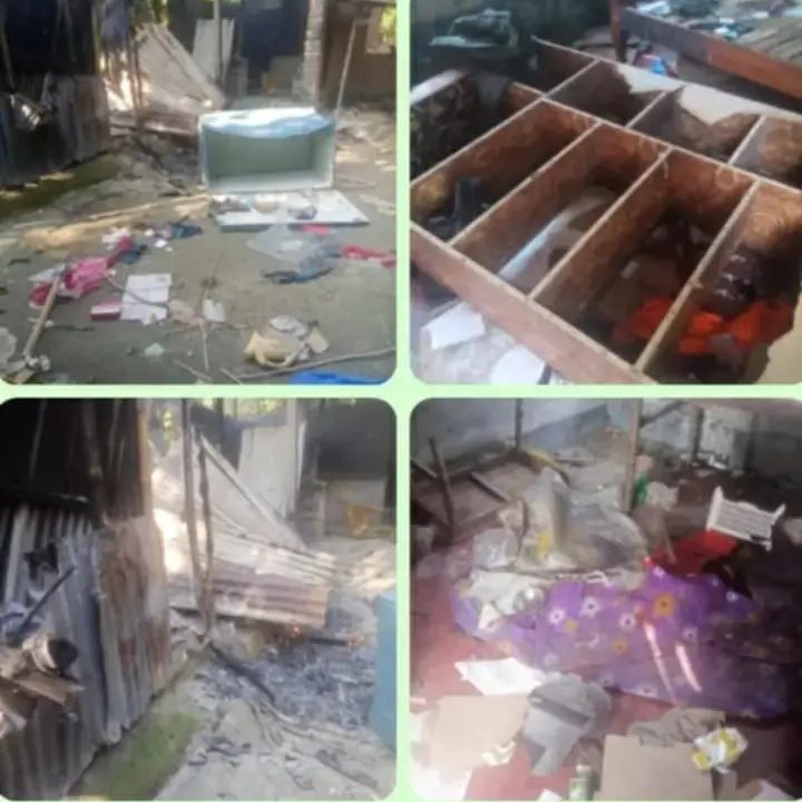 কুড়িগ্রামে পূর্ব শত্রুতার জেরে অগ্নিসংযোগ ও লুটপাট